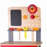 Žaislinis medinis darbastalis su įrankių rinkiniu ir piešimo lenta | Classic World CW5108